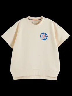 SPLIT HEM GRAPHIC SWEATSHIRT-Scotch & Soda Fashion