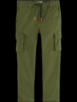 STRAIGHT LEG PEACHED CARGO PANT-Scotch & Soda New