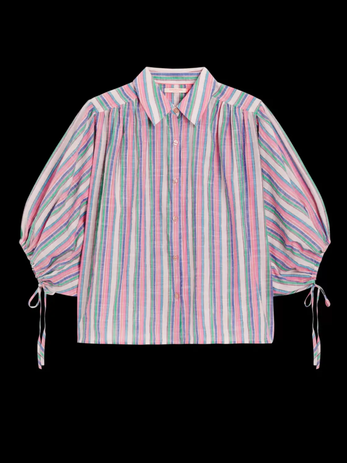 STRIPED BALLOON SLEEVE SHIRT-Scotch & Soda Discount