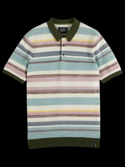 Structure knitted polo-Scotch & Soda Hot