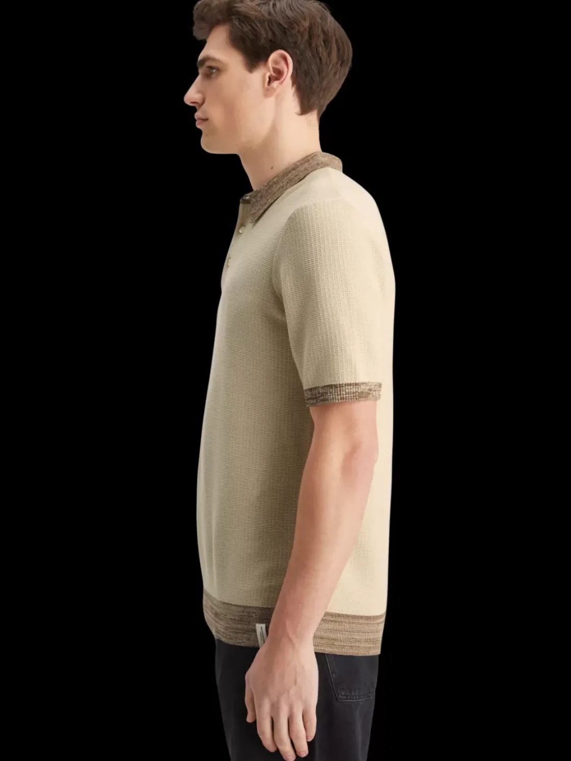 Structure knitted polo-Scotch & Soda Hot