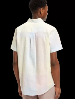 Structured checked short sleeve shirt-Scotch & Soda Sale