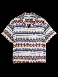 Structured printed stripe shirt-Scotch & Soda Discount