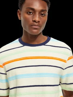 Structured striped t-shirt-Scotch & Soda Fashion
