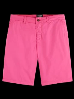 Stuart- garment-dyed pima cotton chino short-Scotch & Soda Online