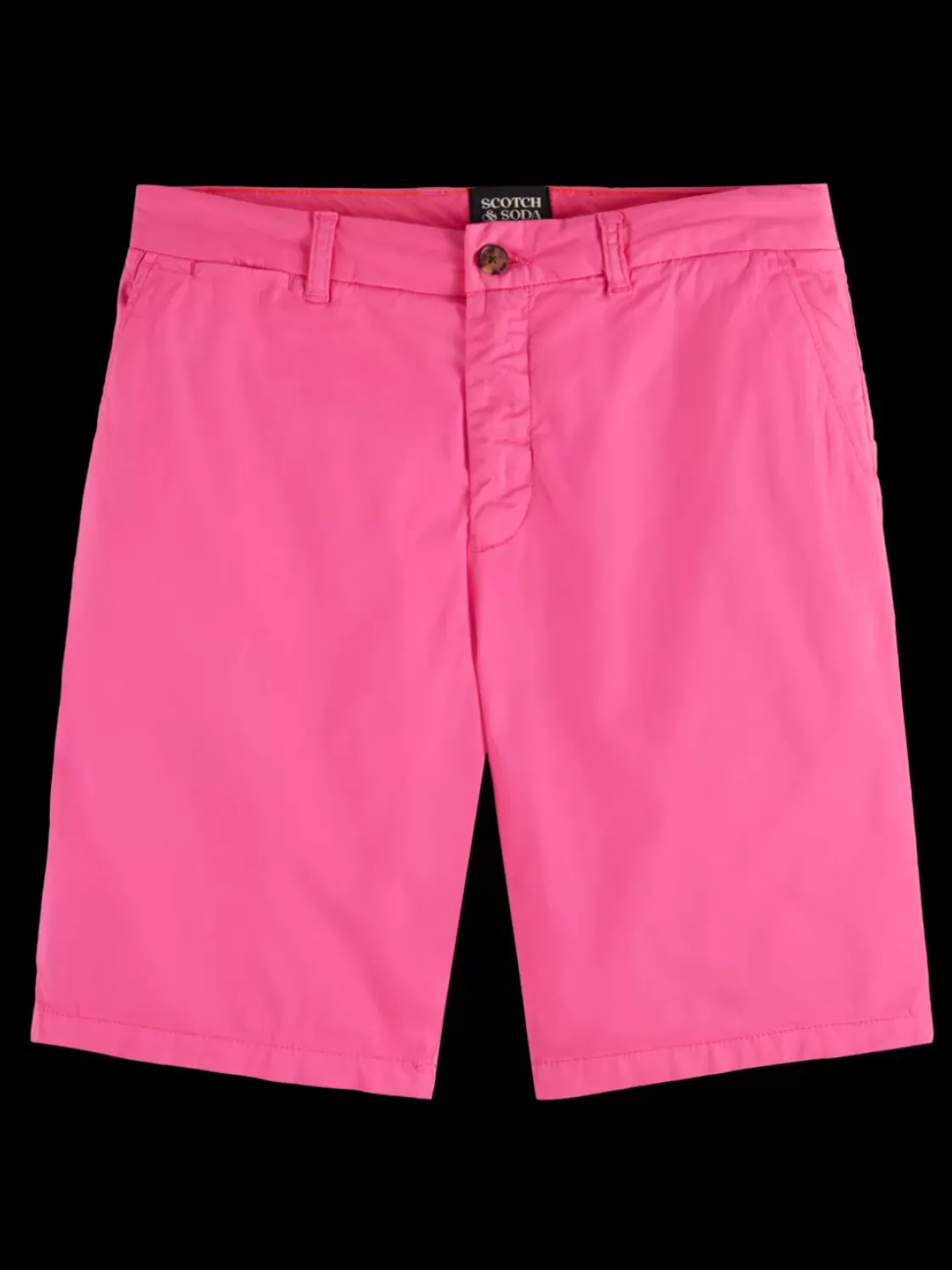 Stuart- garment-dyed pima cotton chino short-Scotch & Soda Online