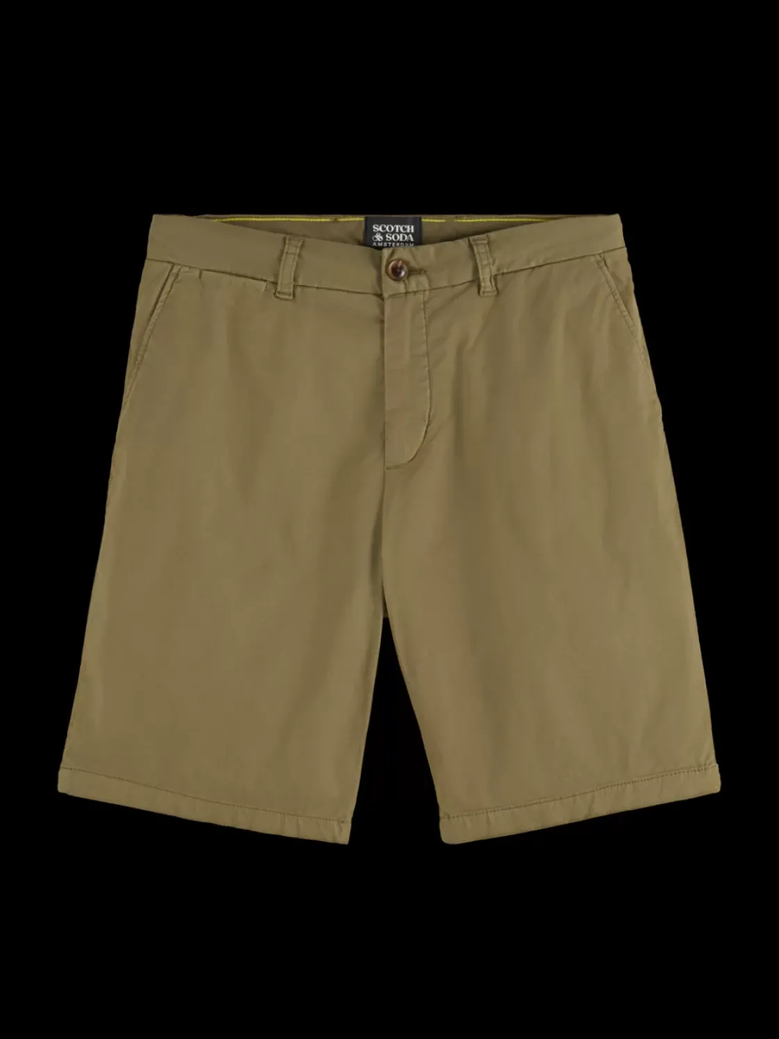 Stuart- garment-dyed pima cotton chino short-Scotch & Soda Online