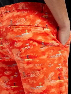 Stuart- printed stretch-cotton chino short-Scotch & Soda Best