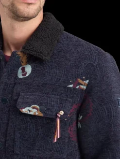 SWIRL POETRY JACQUARD TRUCKER-Scotch & Soda Outlet