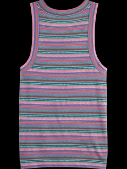 TEXTURED STRIPE RACER TANK-Scotch & Soda Discount