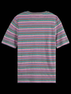 TEXTURED STRIPE SLIM FIT T-SHIRT-Scotch & Soda Discount
