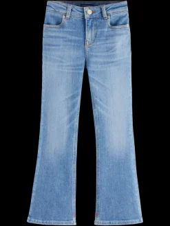 The charm high-rise classic flared jeans - sea and sky-Scotch & Soda New