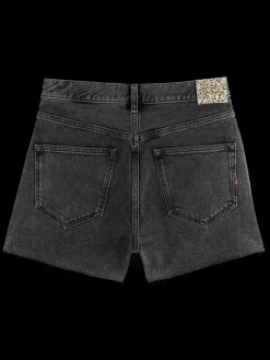 THE RAY 5 POCKET LOW RISE DENIM SHORT - WASHED BLACK-Scotch & Soda Clearance