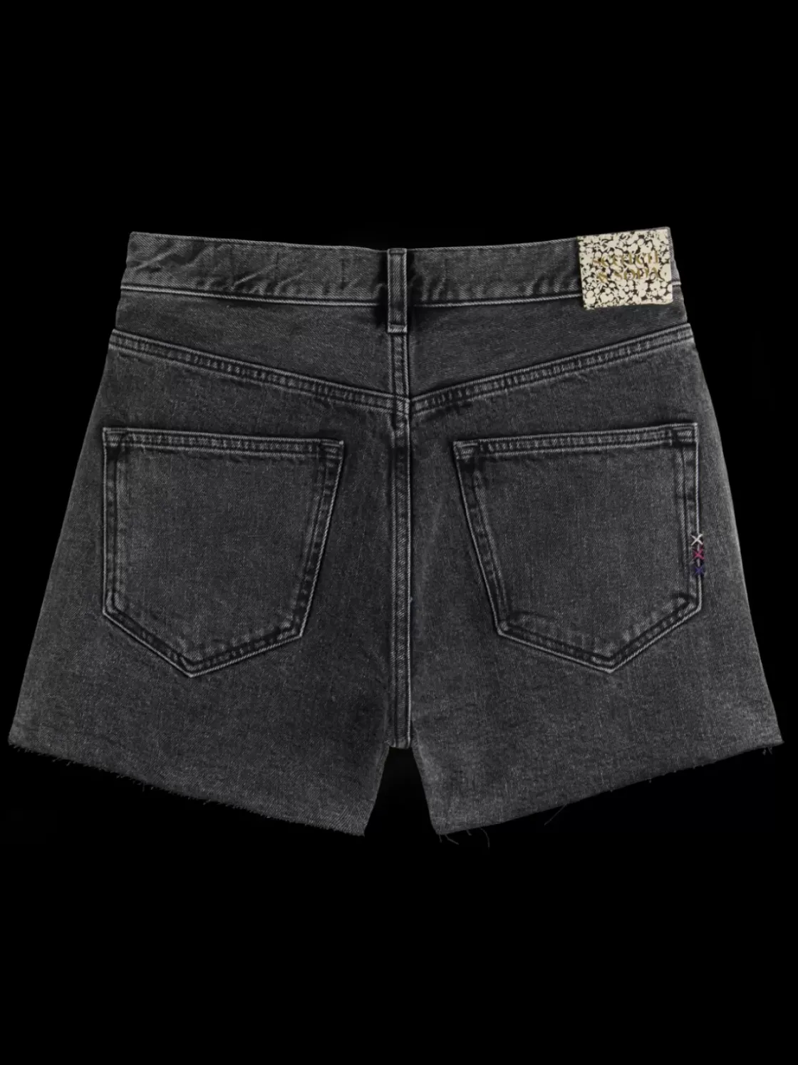 THE RAY 5 POCKET LOW RISE DENIM SHORT - WASHED BLACK-Scotch & Soda Clearance