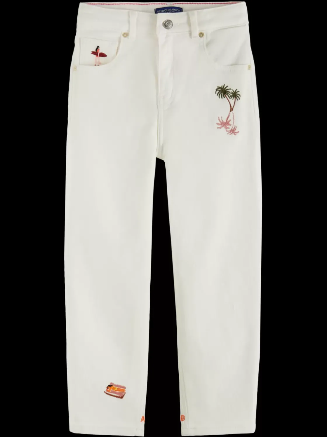 The tide high-rise balloon jeans - beach scene-Scotch & Soda Outlet