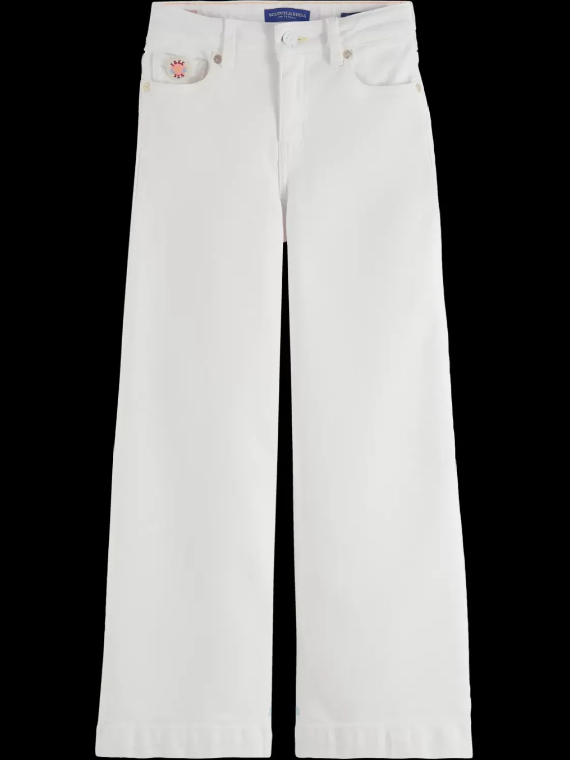 The wave high-rise wide jeans - keep it cool-Scotch & Soda Discount