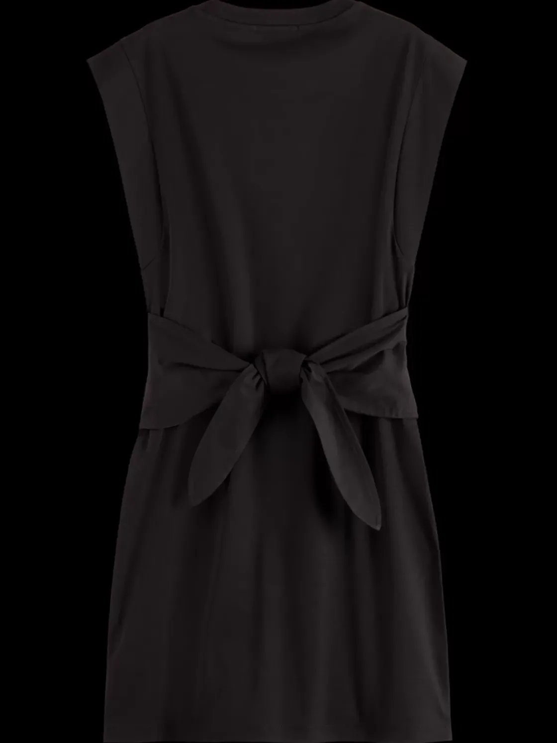 TIE WAIST MINI JERSEY DRESS-Scotch & Soda Online