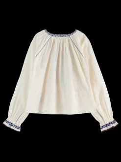 Top with embroidery details-Scotch & Soda New