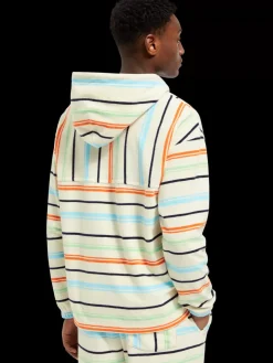 Towelling striped hoodie-Scotch & Soda Best