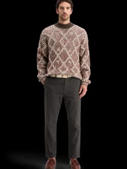 TURTLE NECK JACQUARD EXTRA DROPPED SHOULDER SWEATER-Scotch & Soda Discount