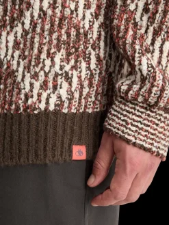 TURTLE NECK JACQUARD EXTRA DROPPED SHOULDER SWEATER-Scotch & Soda Discount