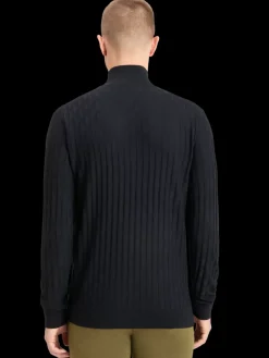 TURTLE NECK REGULAR FIT RELIEF STITCH SWEATER-Scotch & Soda Hot