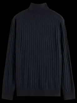 TURTLE NECK REGULAR FIT RELIEF STITCH SWEATER-Scotch & Soda Hot