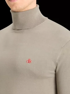 TURTLENECK VISCOSE SWEATER-Scotch & Soda Online