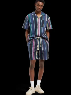 Twilt - blanket-striped cotton-twill short-Scotch & Soda Clearance