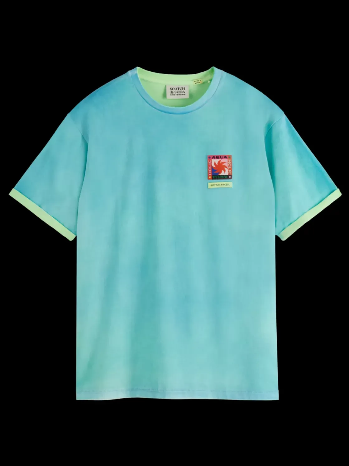 Two colour sprayed t-shirt-Scotch & Soda Outlet