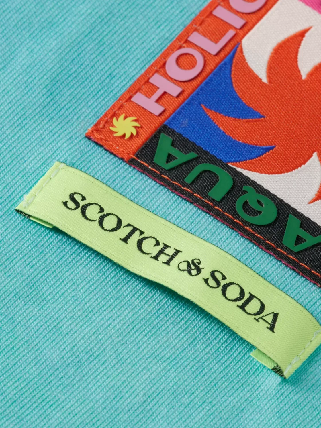 Two colour sprayed t-shirt-Scotch & Soda Outlet