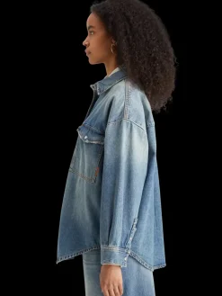 Vintage washed denim overshirt - frisco nights-Scotch & Soda Sale