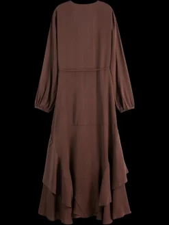 VISCOSE JACQUARD MIDI WRAP DRESS-Scotch & Soda New