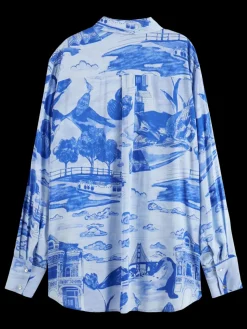 VISCOSE PRINTED RELAXED FIT SHIRT-Scotch & Soda Sale