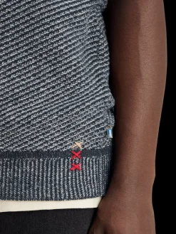 V-neck vest special stitch-Scotch & Soda Online