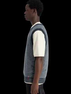 V-neck vest special stitch-Scotch & Soda Online