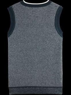 V-neck vest special stitch-Scotch & Soda Online