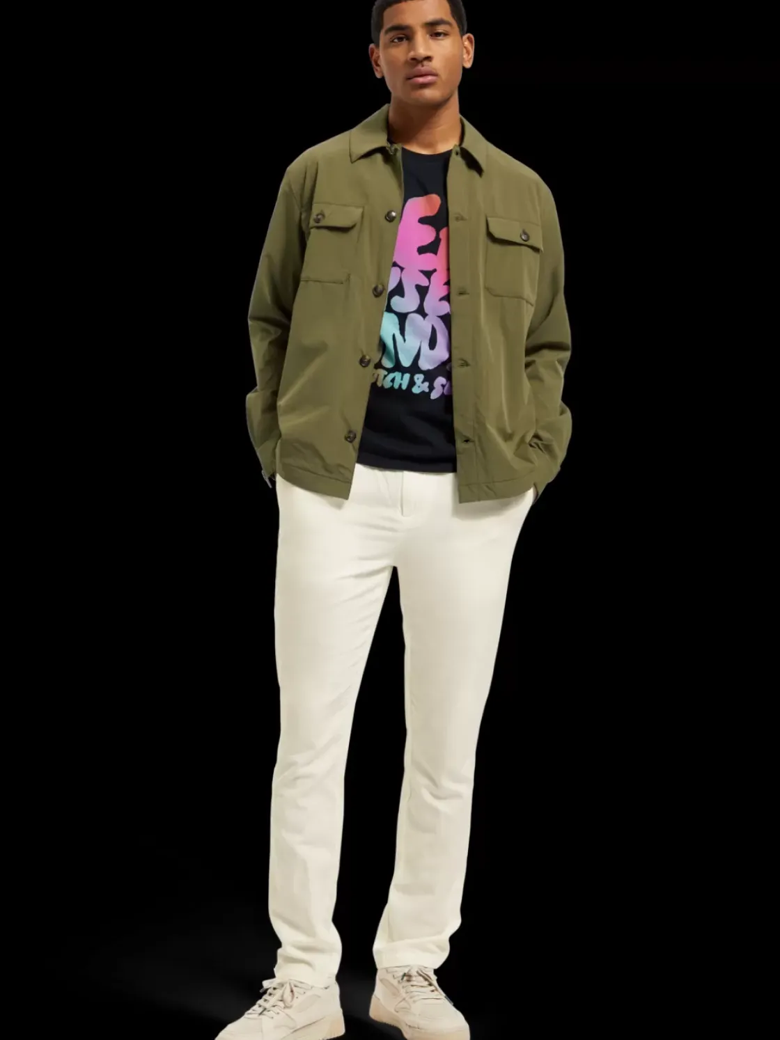 Warren - straight fit twill jogger-Scotch & Soda Fashion