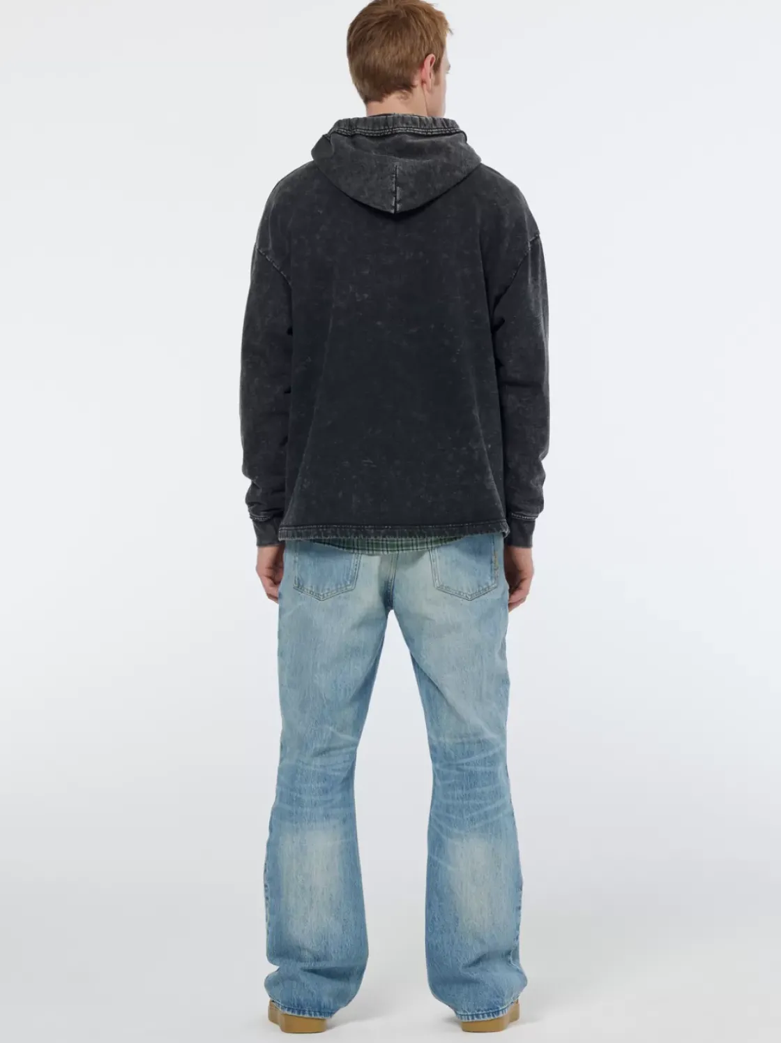 Washed artwork relaxed fit hoodie-Scotch & Soda Fashion