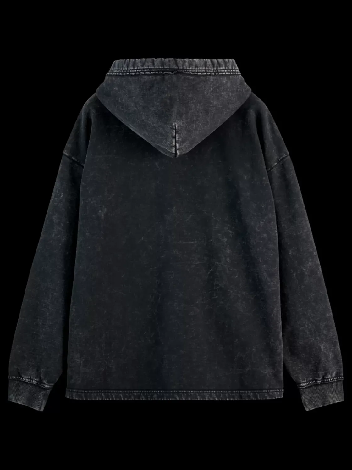 Washed artwork relaxed fit hoodie-Scotch & Soda Fashion