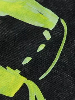 Washed artwork relaxed fit hoodie-Scotch & Soda Fashion