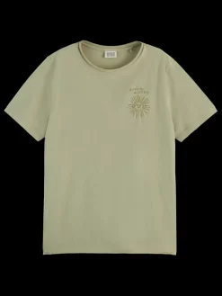 WASHED WITH CHEST ARTWORK RELAXED FIT T-SHIRT-Scotch & Soda Discount