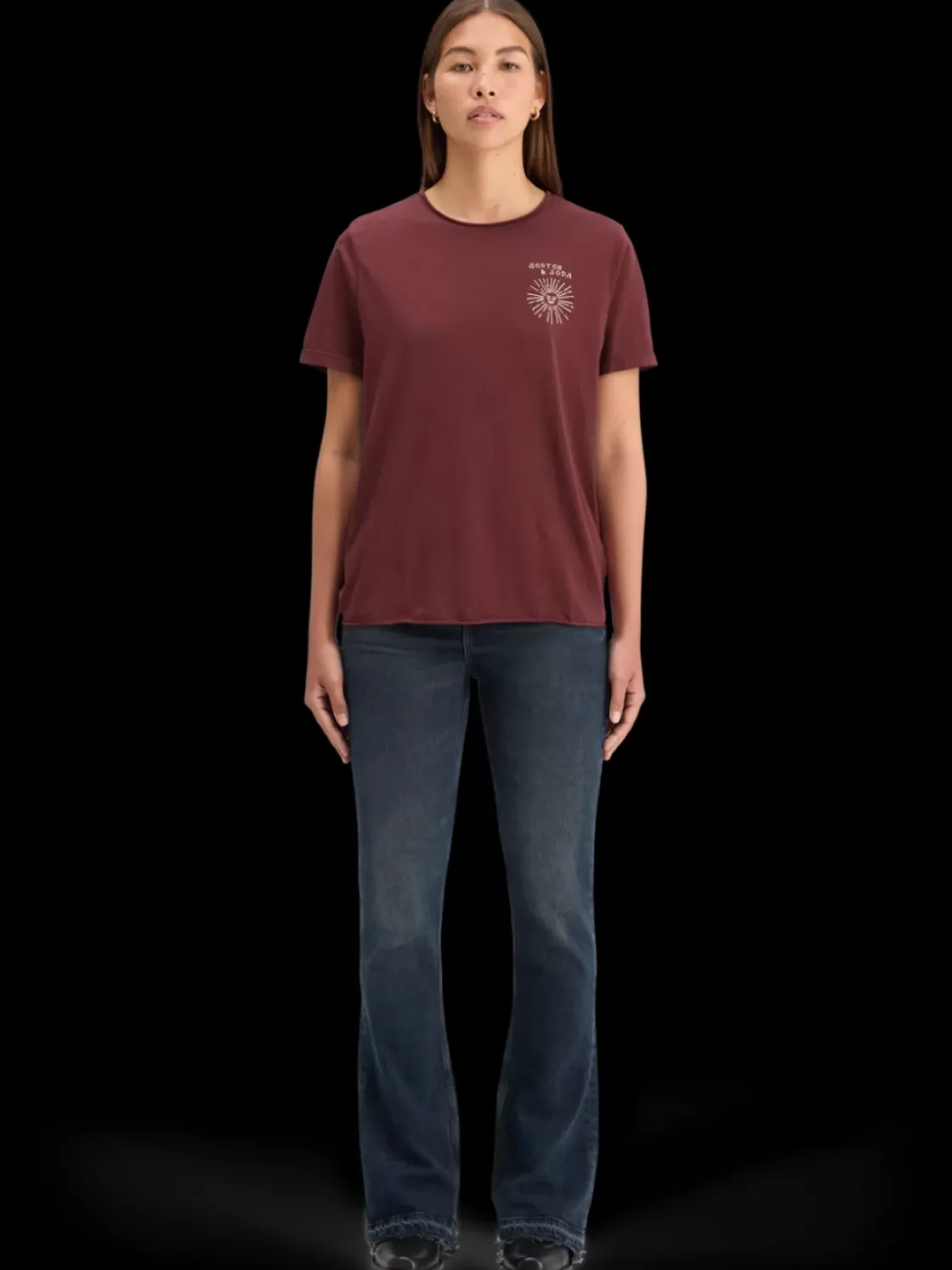 WASHED WITH CHEST ARTWORK RELAXED FIT T-SHIRT-Scotch & Soda Discount