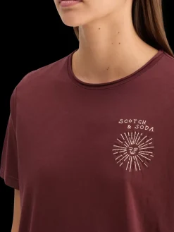 WASHED WITH CHEST ARTWORK RELAXED FIT T-SHIRT-Scotch & Soda Discount