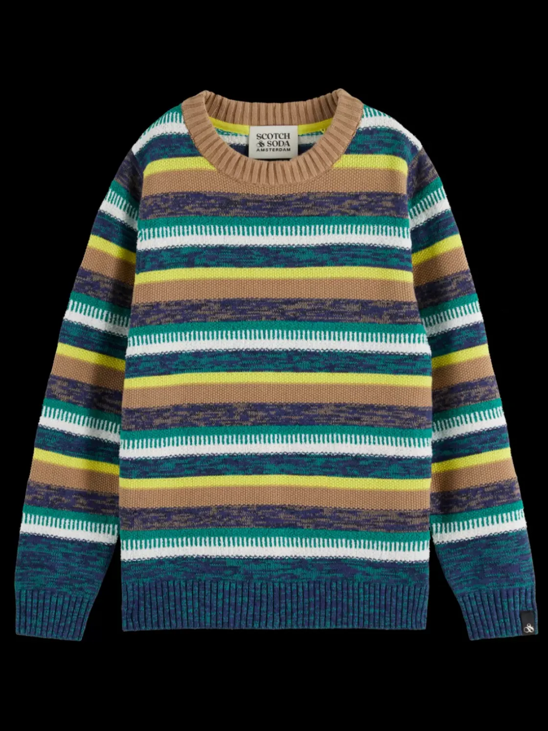 YARN-DYED STRIPED STRUCTURED PULLOVER-Scotch & Soda Outlet