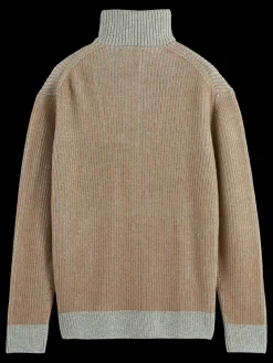 ZIP TROYER ALPACA WOOL BLEND SWEATER-Scotch & Soda Online
